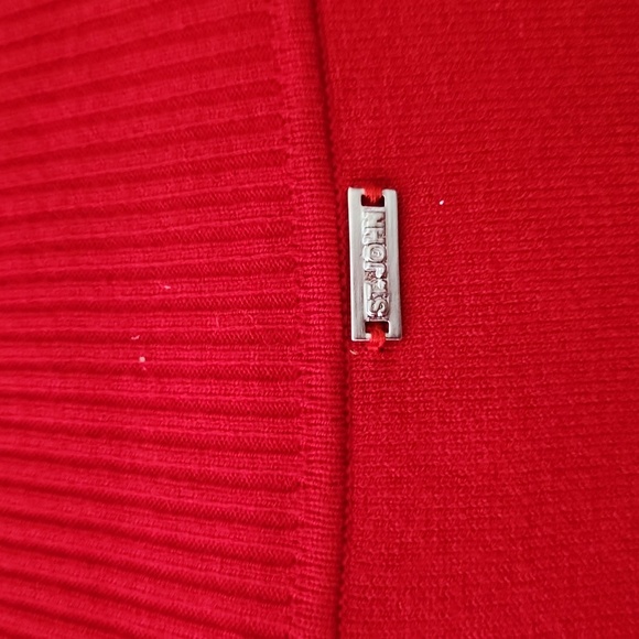 St. John silk/cashmere zip up sequin sweater like new - Picture 8 of 11